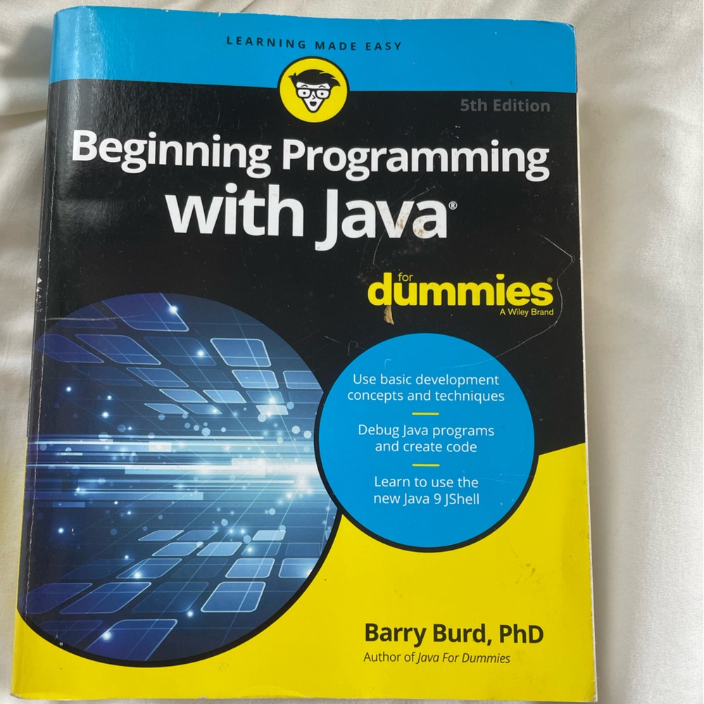Beginning Programming With Java For Dummies Book